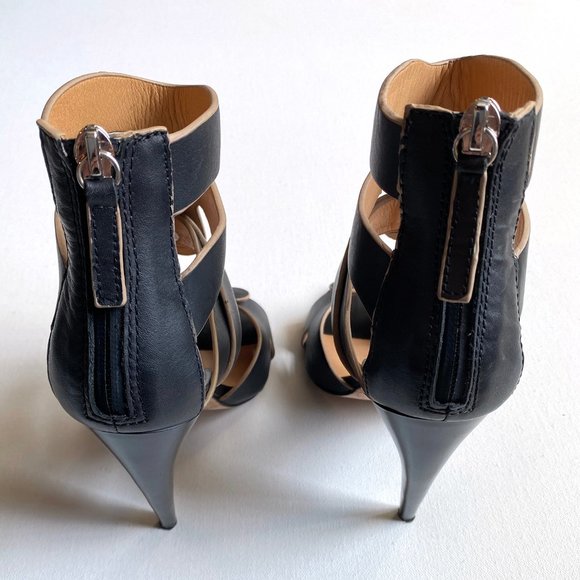 L.A.M.B. Black Leather Sandals (with box) - Picture 4 of 7